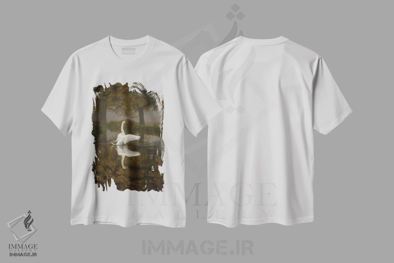 تیشرت سفید طرح دار – تیشرت طبیعت ,قوی تنها اثر مکس الیس immage.ir