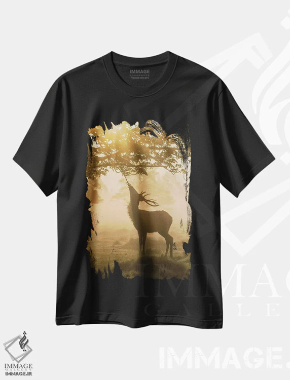 تیشرت مشکی طرح دار – تیشرت پاییزی ,انتظار برای صبحانه اثر مکس الیس فروشگاه ایماژ