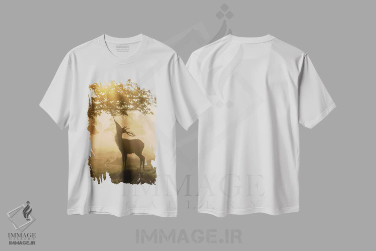 تیشرت سفید طرح دار – تیشرت پاییزی ,انتظار برای صبحانه اثر مکس الیس immage.ir