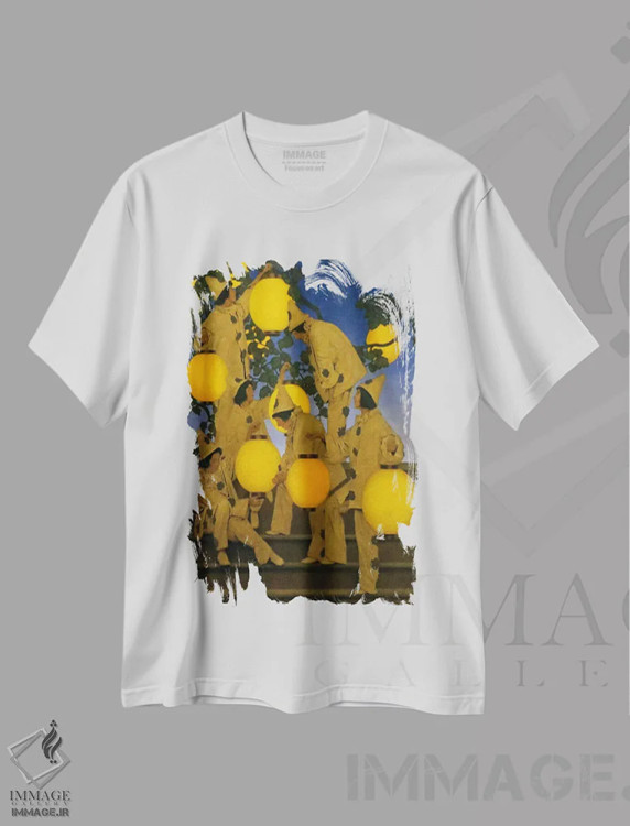 تیشرت سفید طرح دار – تیشرت نقاشی ,حاملان فانوس اثر مکسفیلد پریش فروشگاه ایماژ
