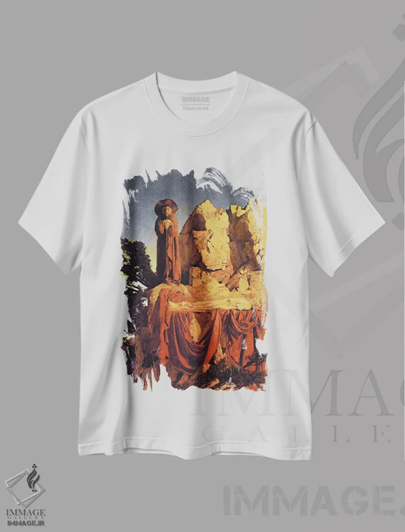 تیشرت سفید طرح دار – تیشرت هنری ,برگرفته از داستان سفیدبرفی اثر مکسفیلد پریش فروشگاه ایماژ