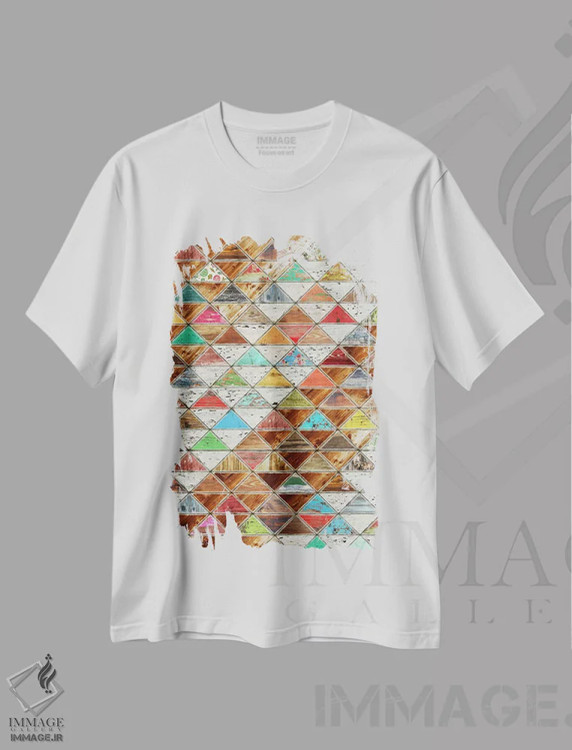 تیشرت سفید طرح دار – تیشرت قبیله ای ,الگوی عشق اثر دیه گو تیریگال فروشگاه ایماژ