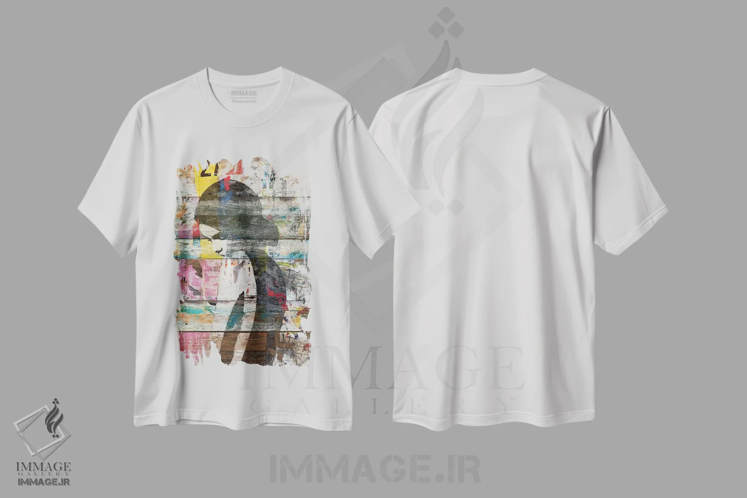 تیشرت سفید طرح دار – تیشرت هنری ,خجالتی اثر دیه گو تیریگال فروشگاه ایماژ