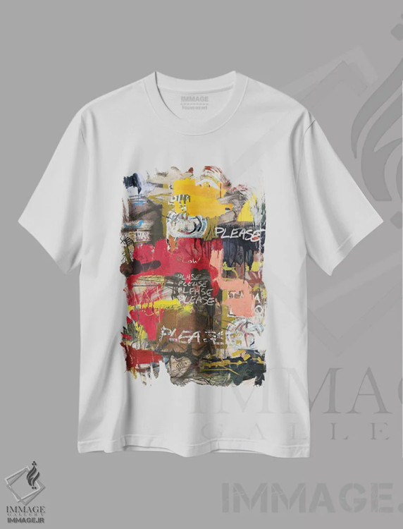 تیشرت سفید طرح دار – تیشرت هنری ,عجیب ترین معنا اثر دیه گو تیریگال فروشگاه ایماژ