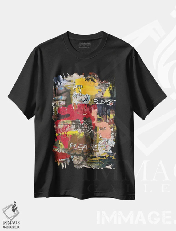 تیشرت مشکی طرح دار – تیشرت هنری ,عجیب ترین معنا اثر دیه گو تیریگال immage.ir