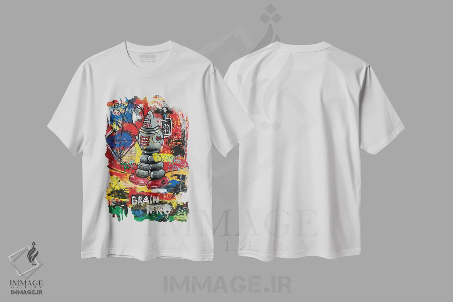 تیشرت سفید طرح دار – تیشرت علمی تخیلی ,اعتماد مغزی اثر دیه گو تیریگال immage.ir