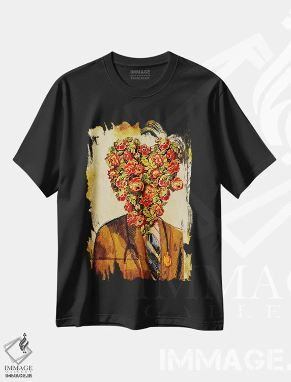 تیشرت مشکی طرح دار – تیشرت عاشقانه ,دکتر آمور اثر دیه گو تیریگال immage.ir