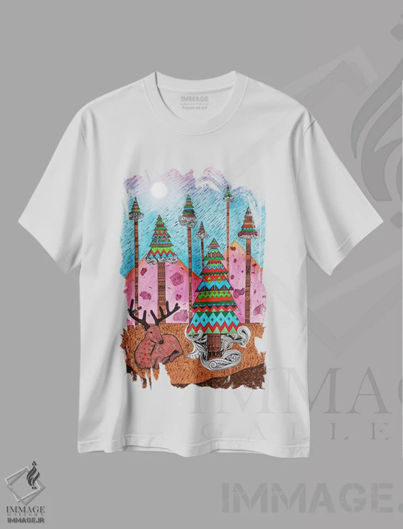 تیشرت سفید طرح دار – تیشرت کریسمسی ,لحظه ای از کریسمس اثر دیه گو تیریگال فروشگاه ایماژ