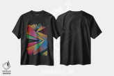 تیشرت مشکی طرح دار – تیشرت وینتیج ,رنگین کمان دیوانه اثر دیه گو تیریگال فروشگاه ایماژ