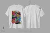 تیشرت سفید طرح دار – تیشرت وینتیج ,رنگین کمان دیوانه اثر دیه گو تیریگال immage.ir