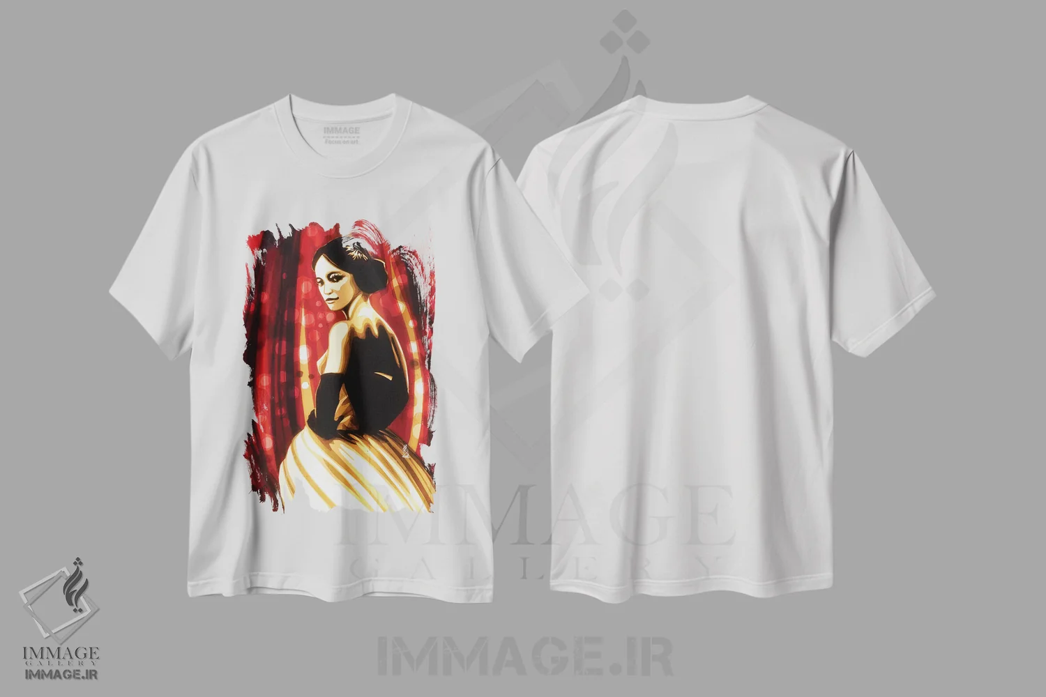 تیشرت سفید طرح دار – تیشرت فشن زنانه ,آمادهٔ رقصیدن اثر مکس زورْن فروشگاه ایماژ