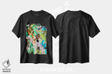 تیشرت مشکی طرح دار – تیشرت طبیعت ,پرندگان جنگل مکزیک اثر مریلین مَدو immage.ir