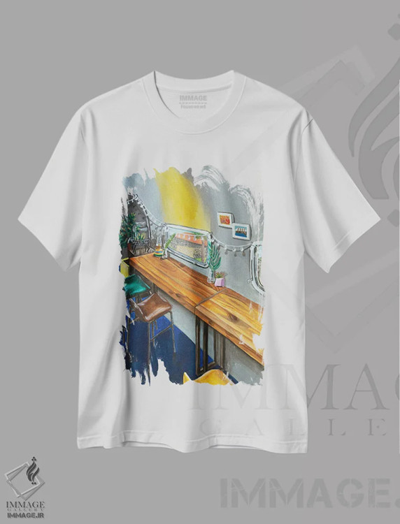 تیشرت سفید طرح دار – تیشرت معماری ,به شارژ شیرین نیاز دارم اثر آن میونگ هیون immage.ir