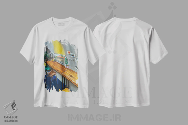 تیشرت سفید طرح دار – تیشرت معماری ,به شارژ شیرین نیاز دارم اثر آن میونگ هیون immage.ir