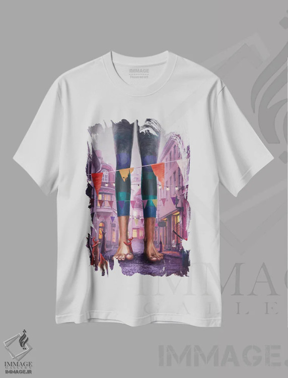 تیشرت سفید طرح دار – تیشرت فانتزی ,مهمان اثر ماتیلدا کونه کا immage.ir
