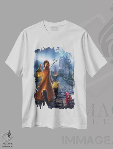 تیشرت سفید طرح دار – تیشرت فانتزی ,جمع کنندهٔ تاج اثر ماتیلدا کونه کا فروشگاه ایماژ