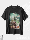 تیشرت مشکی طرح دار – تیشرت فانتزی ,هیولای خواب آلود اثر ماتیلدا کونه کا فروشگاه ایماژ