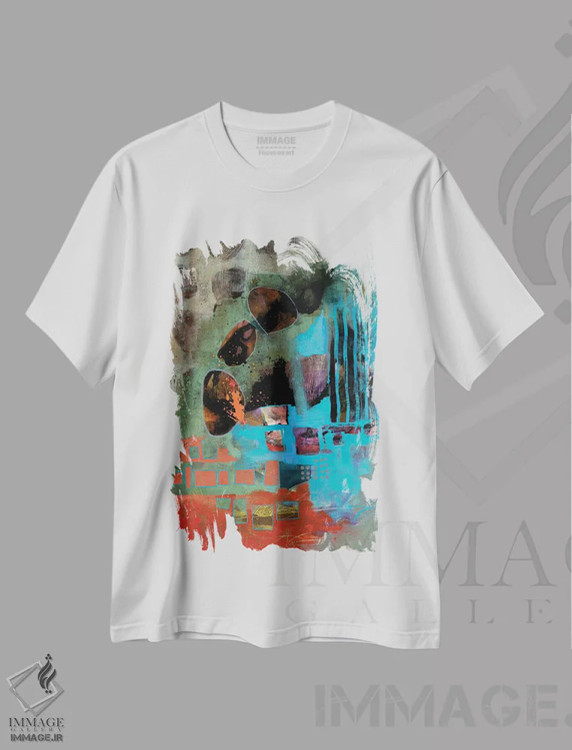 تیشرت سفید طرح دار – تیشرت گرافیکی ,سرسرانه اثر مری مارلی فروشگاه ایماژ