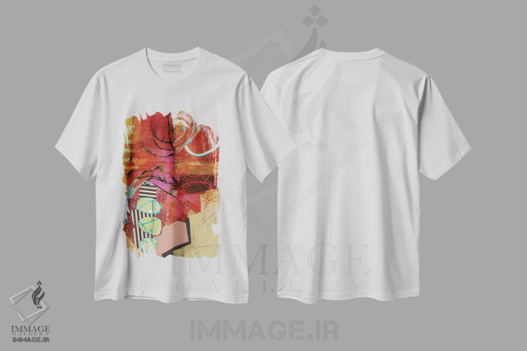تیشرت سفید طرح دار – تیشرت هنری ,آخرین رژه اثر مری مارلی فروشگاه ایماژ