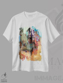 تیشرت سفید طرح دار – تیشرت هنری ,باقی ماندن اثر مری مارلی immage.ir