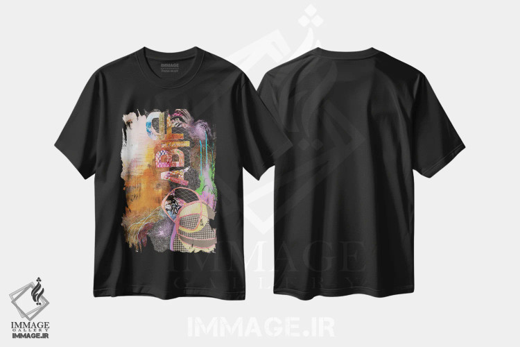 تیشرت مشکی طرح دار – تیشرت هنری ,پایداری II اثر مری مارلی immage.ir