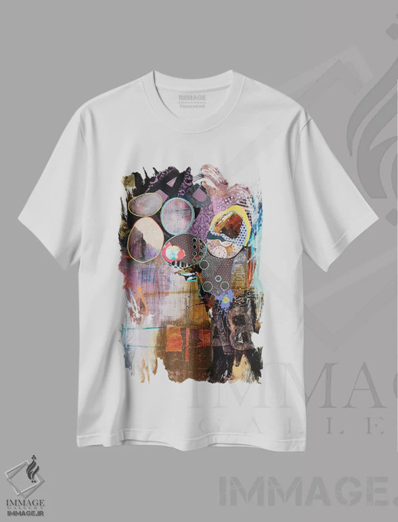تیشرت سفید طرح دار – تیشرت گرافیکی ,مراقب پشت سرت باش اثر مری مارلی فروشگاه ایماژ