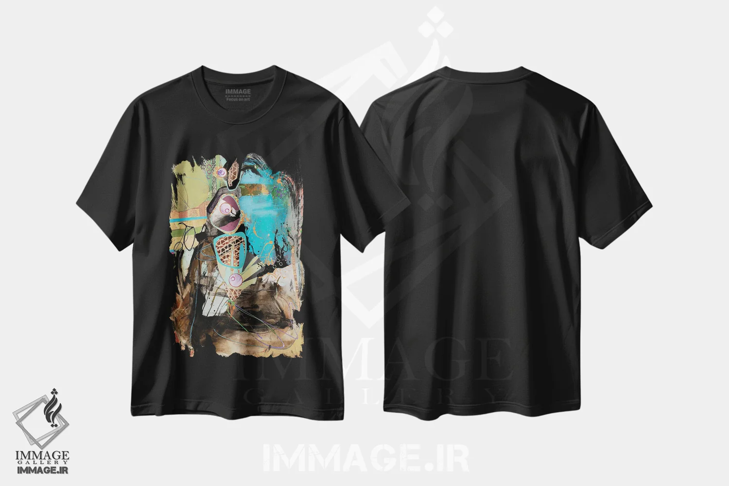 تیشرت مشکی طرح دار – تیشرت هنری ,به اطلاع هر که مربوط باشد اثر مری مارلی فروشگاه ایماژ