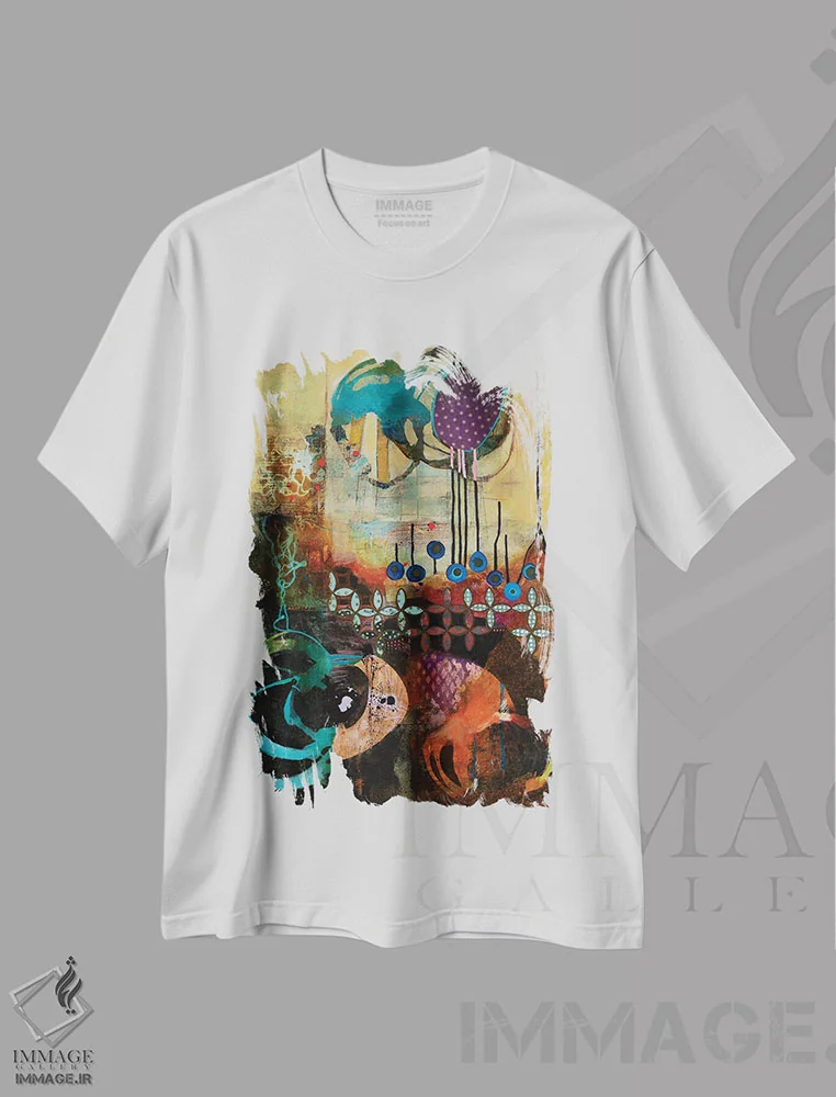 تیشرت سفید طرح دار – تیشرت گرافیکی ,آزادی برای همه اثر مری مارلی immage.ir