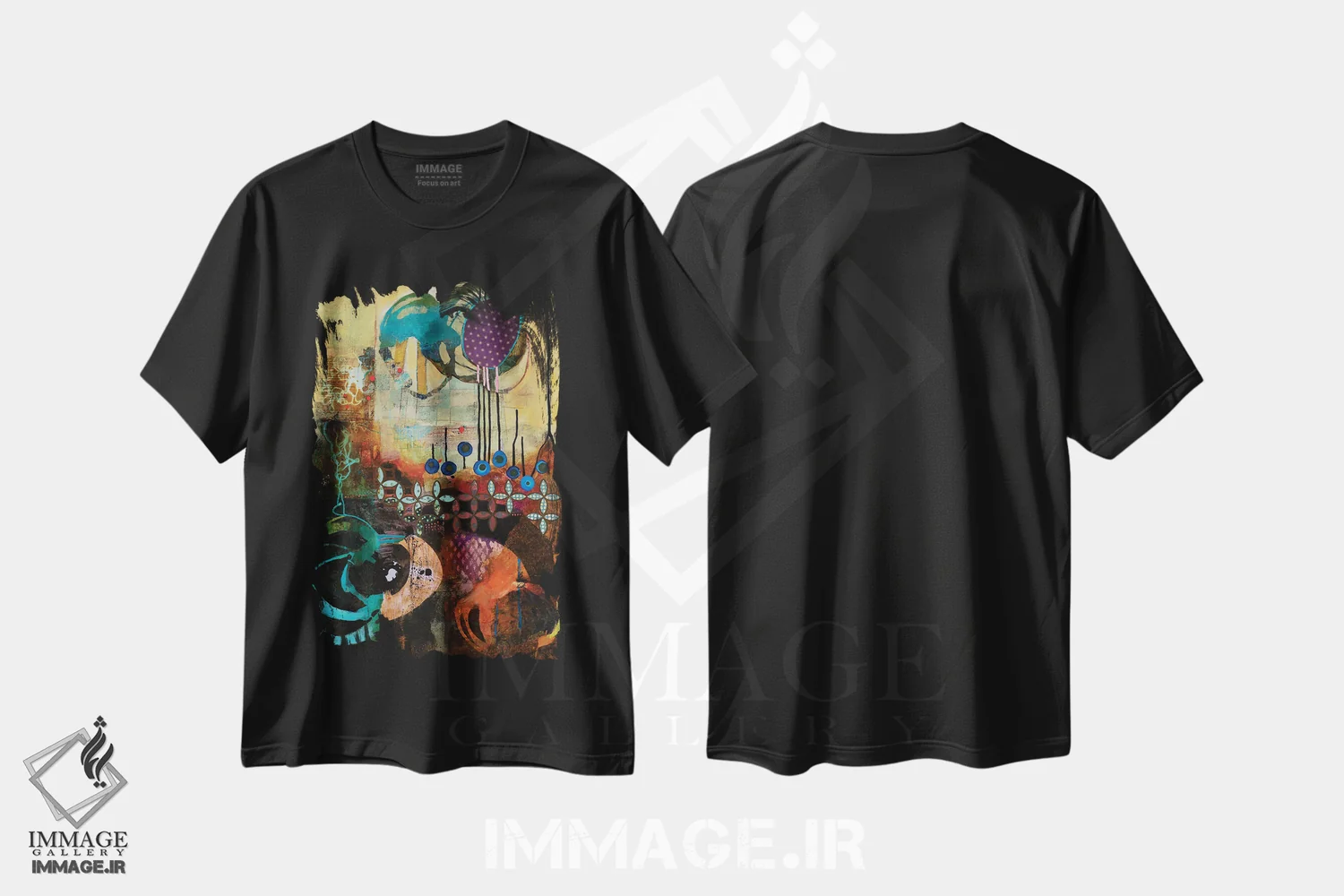 تیشرت مشکی طرح دار – تیشرت گرافیکی ,آزادی برای همه اثر مری مارلی فروشگاه ایماژ