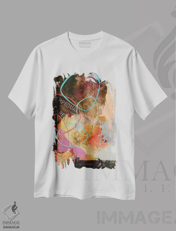 تیشرت سفید طرح دار – تیشرت هنری ,آخرین فلک اثر مری مارلی فروشگاه ایماژ