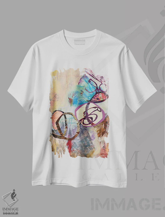 تیشرت سفید طرح دار – تیشرت اسپرت ,هیاهو اثر مری مارلی فروشگاه ایماژ