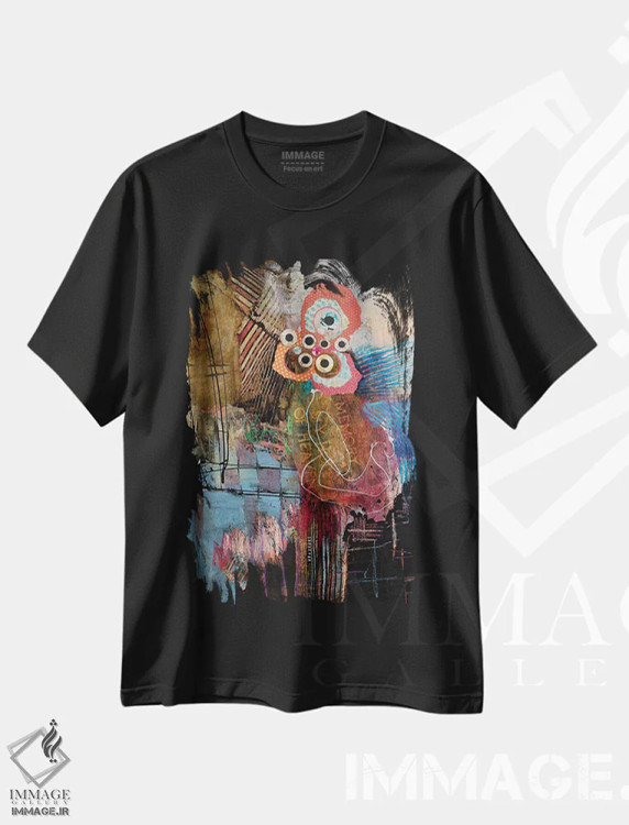 تیشرت مشکی طرح دار – تیشرت هنری ,نمایش درست کن اثر مری مارلی فروشگاه ایماژ