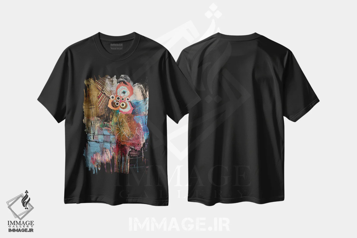 تیشرت مشکی طرح دار – تیشرت هنری ,نمایش درست کن اثر مری مارلی فروشگاه ایماژ