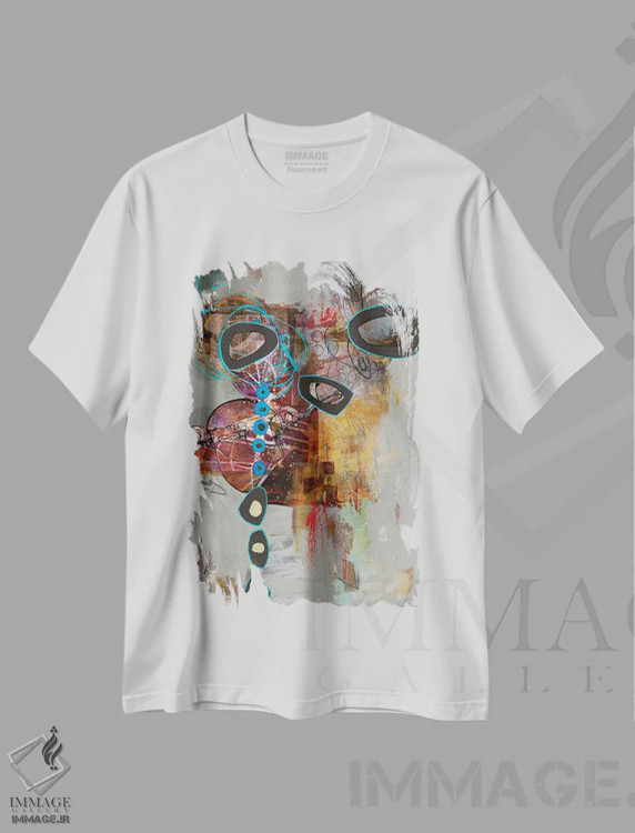 تیشرت سفید طرح دار – تیشرت هنری ,سخنان پرزرق و برق اثر مری مارلی immage.ir