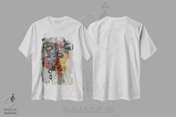 تیشرت سفید طرح دار – تیشرت هنری ,سخنان پرزرق و برق اثر مری مارلی immage.ir