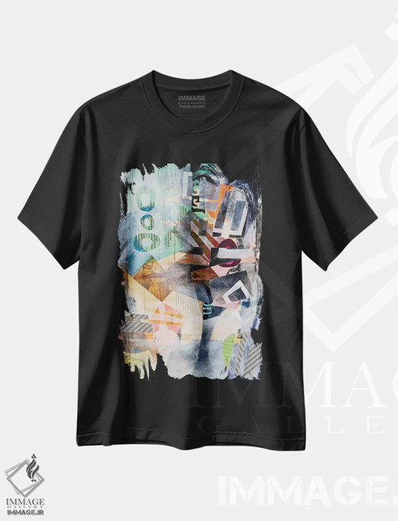 تیشرت مشکی طرح دار – تیشرت انتزاعی ,نهایت کمال اثر مری مارلی immage.ir