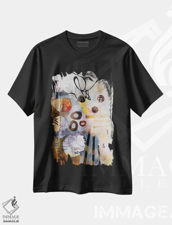 تیشرت مشکی طرح دار – تیشرت مینیمال ,متعادل اثر مری مارلی immage.ir