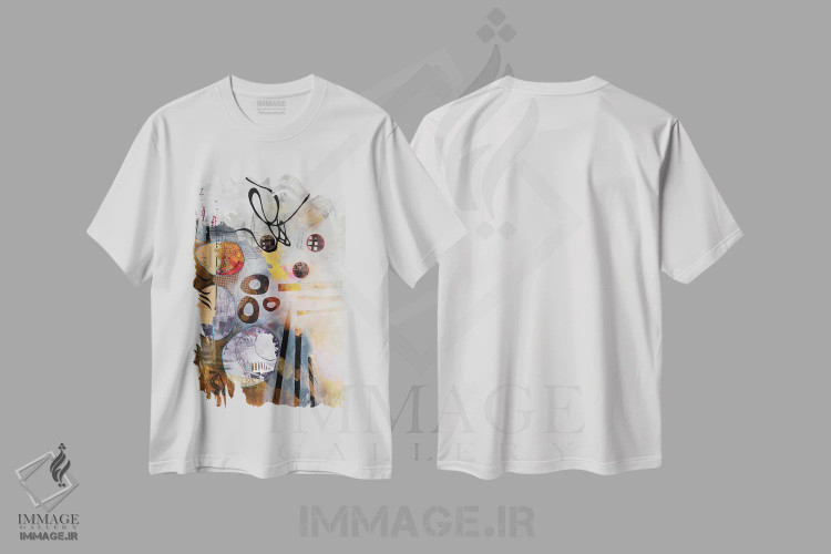 تیشرت سفید طرح دار – تیشرت مینیمال ,متعادل اثر مری مارلی فروشگاه ایماژ