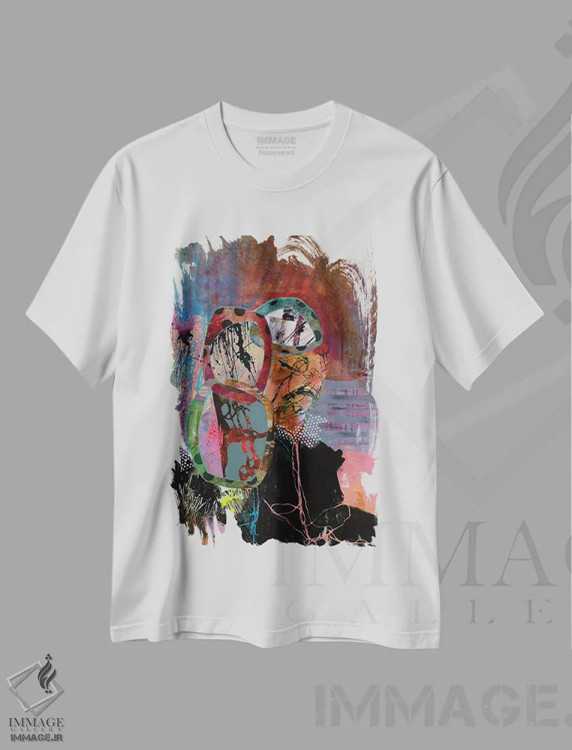 تیشرت سفید طرح دار – تیشرت هنری ,شورای عجیب اثر مری مارلی immage.ir