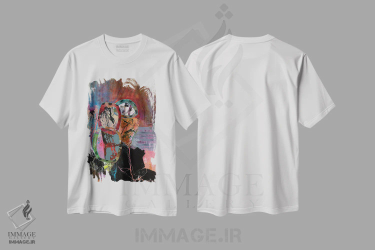 تیشرت سفید طرح دار – تیشرت هنری ,شورای عجیب اثر مری مارلی immage.ir