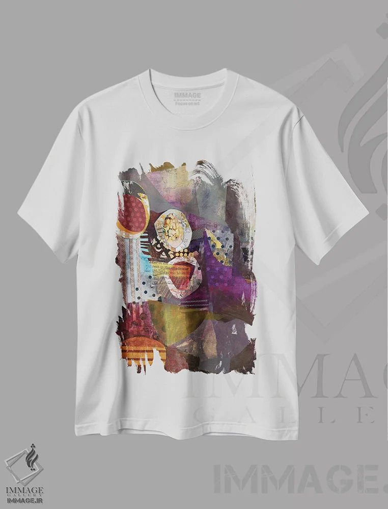 تیشرت سفید طرح دار – تیشرت هنری ,تسلیم اثر مری مارلی فروشگاه ایماژ