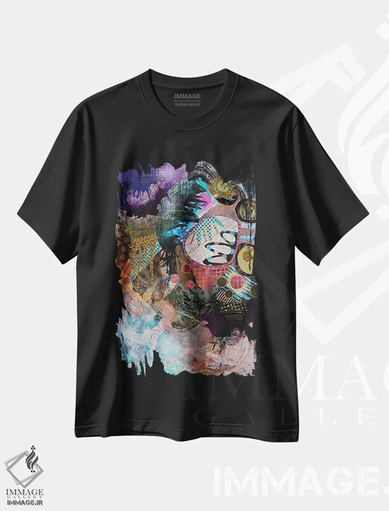 تیشرت مشکی طرح دار – تیشرت هنری ,تا اوج رسیدن اثر مری مارلی immage.ir
