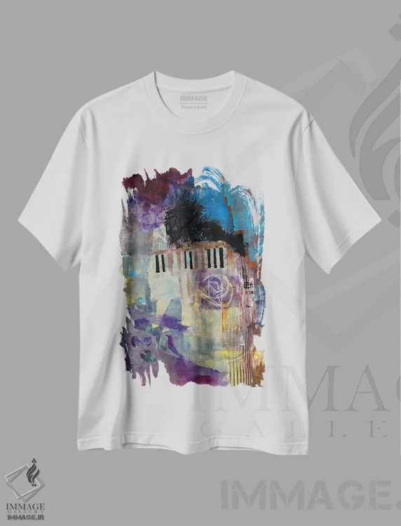 تیشرت سفید طرح دار – تیشرت گرافیکی ,چشم انداز بصیرت اثر مری مارلی فروشگاه ایماژ