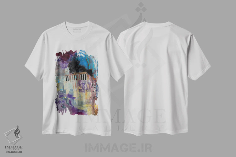 تیشرت سفید طرح دار – تیشرت گرافیکی ,چشم انداز بصیرت اثر مری مارلی فروشگاه ایماژ