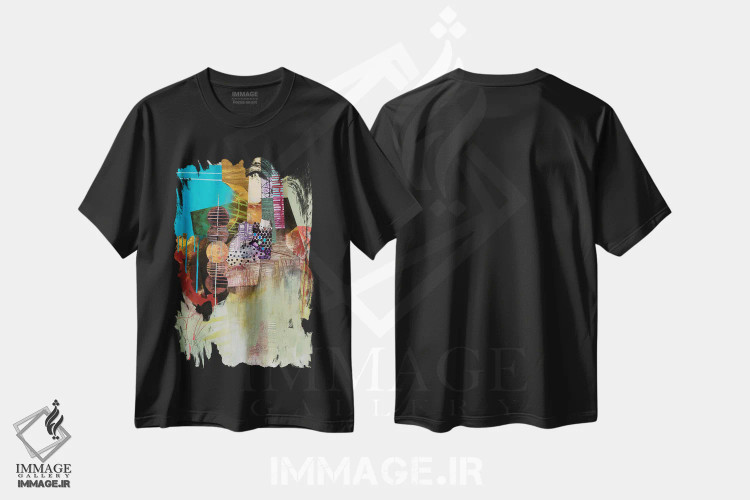 تیشرت مشکی طرح دار – تیشرت معنوی ,تسلیم شدن به مرکز اثر مری مارلی فروشگاه ایماژ