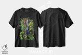 تیشرت مشکی طرح دار – تیشرت طبیعت ,Maui,آبشار وایلوآ، مائویی اثر شین مایرز immage.ir