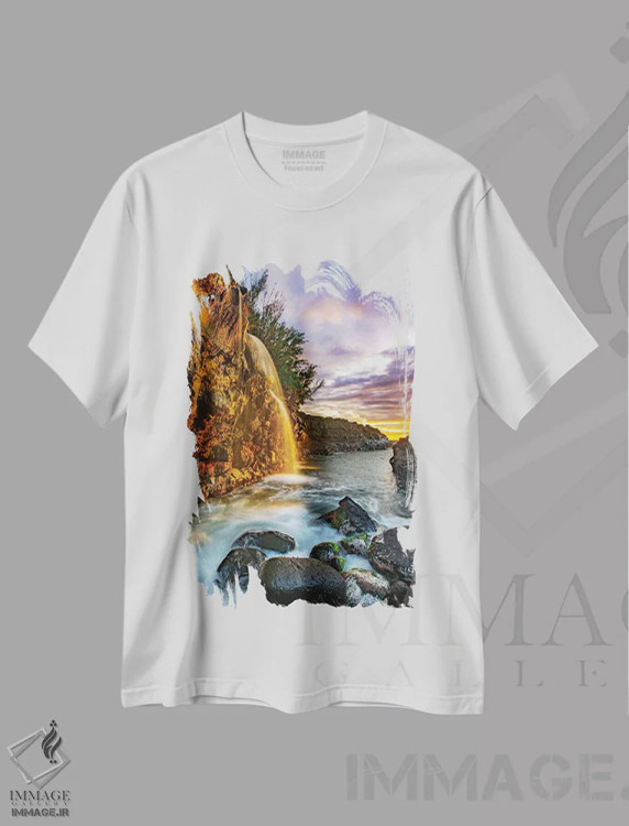 تیشرت سفید طرح دار – تیشرت هنری ,درخور یک ملکه اثر شین مایرز immage.ir