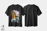 تیشرت مشکی طرح دار – تیشرت هنری ,درخور یک ملکه اثر شین مایرز فروشگاه ایماژ