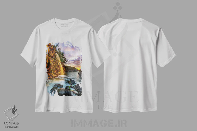 تیشرت سفید طرح دار – تیشرت هنری ,درخور یک ملکه اثر شین مایرز immage.ir