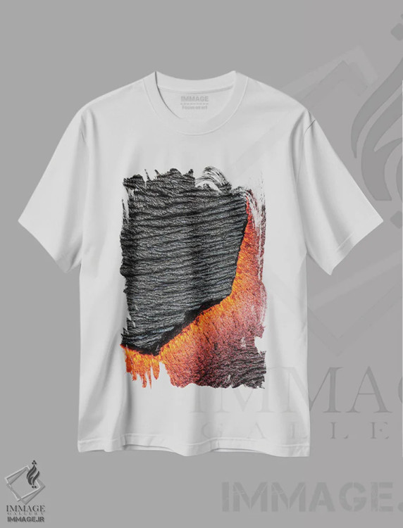 تیشرت سفید طرح دار – تیشرت طبیعت ,تولد دوباره اثر شین مایرز فروشگاه ایماژ